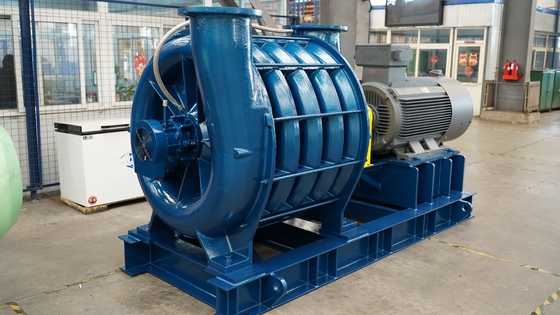 HT250 Shell Multistage Centrifugal Air Blower Airfoil Return Flow Blade đạt được áp suất tĩnh cao