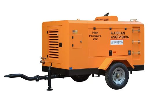 Máy nén không khí vít di động 0,5-2,5Mpa Diesel / Điện