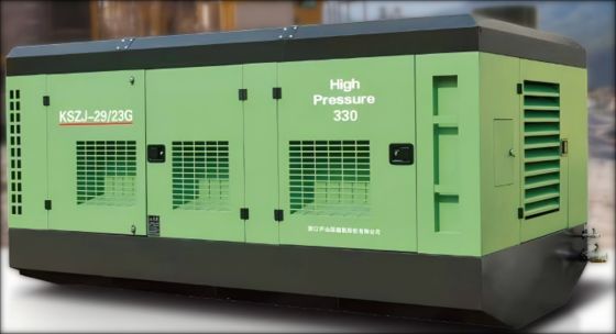 Máy nén khí trục vít giếng sâu 1.7-3.5Mpa 18-43m³/phút cho khoan địa nhiệt